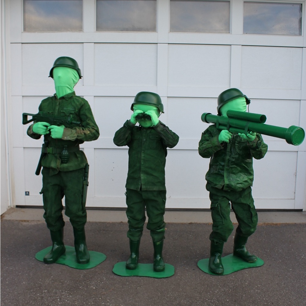 Kids Green Army Soldier Costume